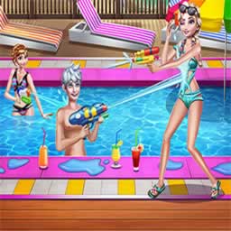 Family Pool Time