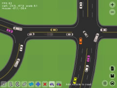 Road Network Designer Traffic Simulator